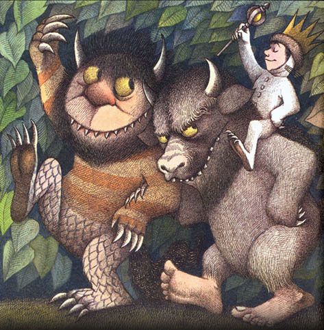 “Dear Mr. Sendak,” read [a letter], from an 8-year-old boy. “How much does it cost to get to where the wild things are? If it is not expensive, my sister and I would like to spend the summer there.” (Literature/Where The Wild Things Are - Television Tropes & Idioms) Maurice Sendak, Childhood Books, Children's Literature, Wild Things, Childrens Illustrations, Children's Book Illustration, Book Illustration, Childhood Memories, Picture Book