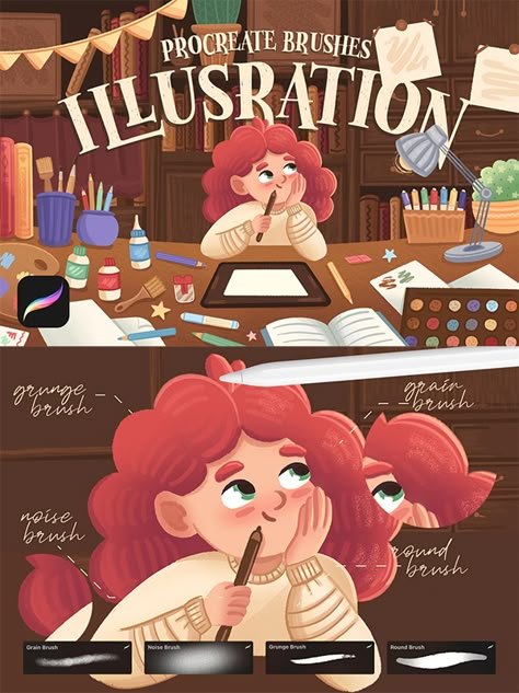 Simple Poster Illustration, Graphic Designer Illustration Character, Procreate Vintage Art, Illustration Art Procreate, Digital Art Cartoon Style, Procreate Poster, Procreate Character, Procreate Watercolor, رسم كاريكاتير