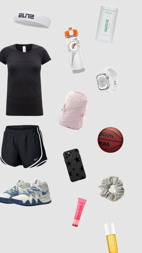 What to wear/bring to a basketball game or practice! #outfitinspo #basketball #sports #kyrie #native #lululemon Basketball Vibes, Basketball Shoes Kyrie, Basketball Clothes, Basketball Game, A Basketball, Basketball Games, Pinterest Outfits, Your Aesthetic, Creative Energy