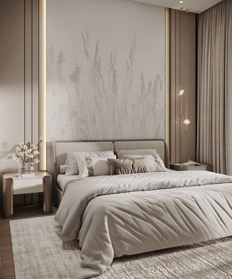 Bedroom Design Styles, Luxury Room Bedroom, Modern Luxury Bedroom, Dekorasi Kamar Tidur, Bedroom Decor Design, Bedroom Bed Design, Bed Furniture Design, Elegant Bedroom, Luxury Rooms