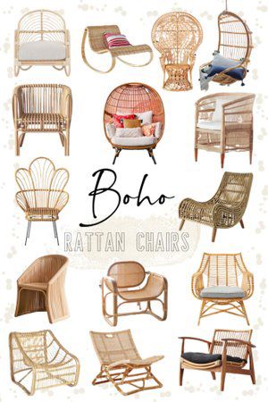 Rattan Chair Living Room, Living Room Rattan, Rattan Fan, Bedroom Rattan, Chair Minimalist, Rattan Decor, Chair Rattan, Stile Boho Chic, Rattan Rocking Chair