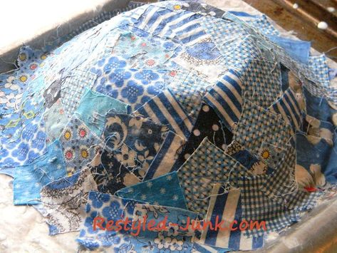 Wood Bowl Decor, Liquid Fabric, Fabric Bowl, Fabric Stiffener, Scrap Projects, Diy Bowl, Fabric Crafts Diy, Scrap Fabric Crafts, Scrap Fabric Projects