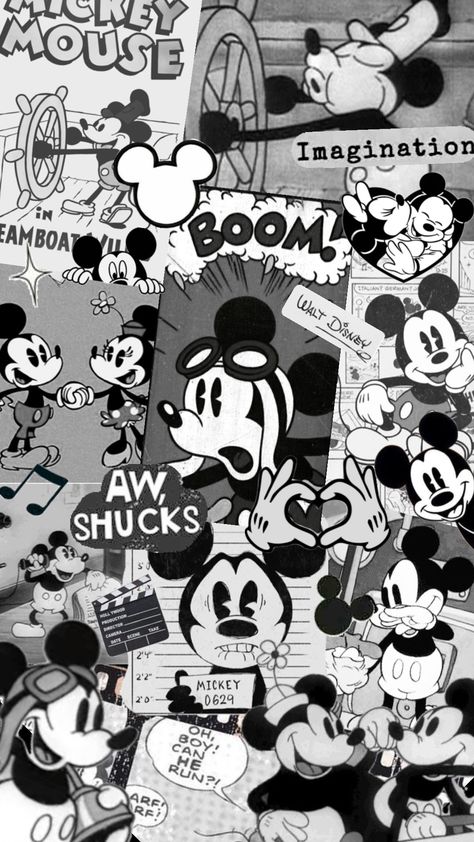 #mickeymouse #magic #disney #waltdisneyworld #mickeyandminnie #disneyaesthetic #vibes #themagic #art #cartoon #blackandwhite Disney Watch Faces, Aesthetic Mickey Mouse, Wallpaper Mickey Mouse, Disney Mural, Mickey Mouse Background, Miki Mouse, Arte Aries, Wallpaper Classic, Mickey Mouse Wallpaper Iphone