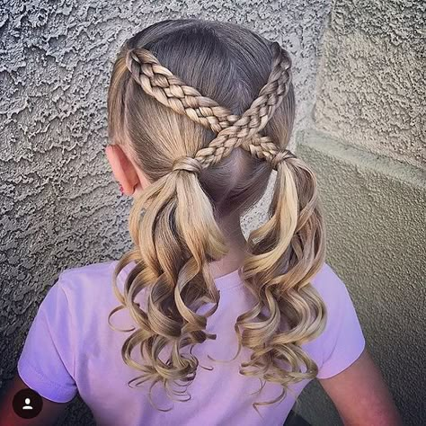 Easy Braided Hairstyles, Girly Hairstyles, Girls Hair Styles, Kids Hair Styles, Girl Hair Dos, Beauty Hair Color, Kid Hairstyles, Tutorial Hair, Girl Hair Styles