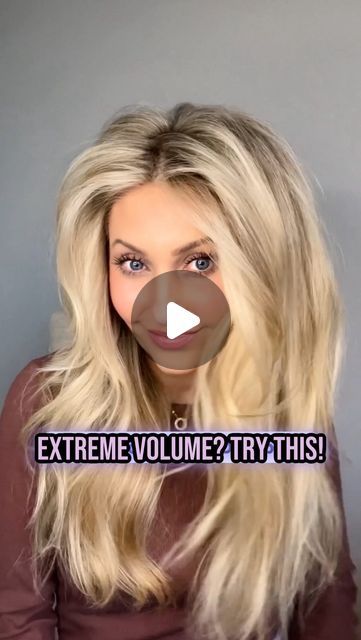 DANA PLUMMER on Instagram: "A VERY simple way to get volume when you blow dry your hair!  ♥️ Comment “Links” for hair spray & rollers! Btw, I’ve been using this hair spray for over a decade! It’s the best!   This technique isn’t wrapping the hair. I’m sorta “anti” Velcro rollers for long hair. I never share wrapping my hair in them because long hair is too easily tangled in the roller. However, I LOVE lifting the root & laying the length of the hair over. The longest hair that I will with wrap in Velcro rollers is about shoulder length. Any hair longer than that, people rip out so much hair when they’re taking them out!!!! 😳   #bighair #hairtipsandtricks #hairtips #hairstyleideas #hairideas #hairstyles #hairstylist #behindthechair   Kevin Murphy Session Spray is strong flexible hold. It h Diy Hair Volumizer Spray, How Do I Get Volume In My Hair, How To Blow Dry Long Hair For Volume, Best Way To Get Volume In Hair, Adding Volume To Your Hair Roots, Dry Bar Rollers, How To Get Volume When Curling Hair, Volume Clips For Hair, How To Give Hair Volume At Roots