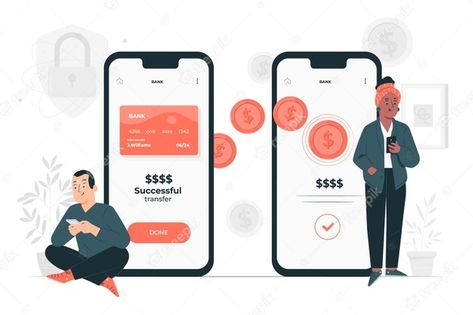 Illustration Story, Downloadable Templates, Vector Online, Ecommerce Design, Isometric Illustration, Mobile Payments, Mobile Banking, Business Illustration, Business People