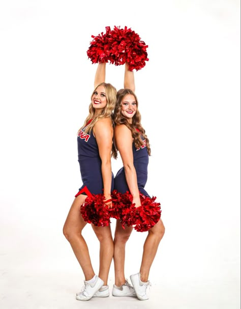 Buddy Cheer Poses, Cheerleader Individual Pictures, Pom Team Pictures, Studio Cheer Pictures, Cheer Pictures Best Friend Poses, Game Day Poses Cheer, Pom Picture Poses, Sister Cheer Pictures, Cheer Buddy Pictures