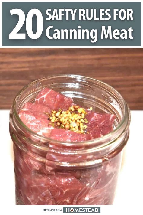 Canning Ring Storage Ideas, Venison Canning Recipes, Canning Dry Goods, Meat Canning, Canning Beef, Pressure Canning Meat, Canning Water, Canning Meat, Canning Granny