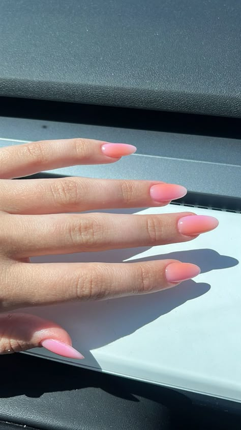 Nailfie Aesthetic, Ombre Wedding Nails, Pink Summer Nails, Aura Nails, Coral Nails, Butterfly Nails, Ombre Wedding, Airbrush Nails, Summery Nails