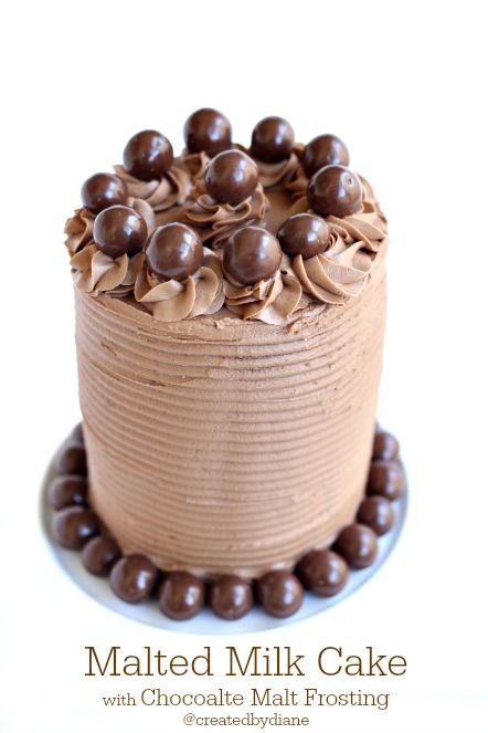 Malted Milk Cake with Chocolate Malt Frosting Malted Milk Cake, Malted Milk Recipes, Whopper Cake, Chocolate Malt, Malted Milk, Milk Cake, Cake And Cupcakes, Delicious Cakes, Chocolate Cakes