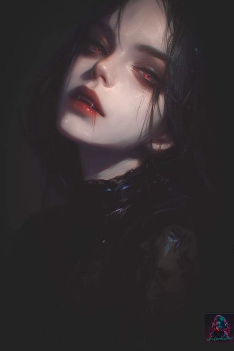 Vampire Night  #vampire #vampiregoth #vampiregirl #vampireaesthetic #vampireart #blood #aiart #portrait #aiartwork #aiartcommunity #fantasy Anime Vampire Aesthetic, Vampire Icon Aesthetic, Vampire Profile Picture, Vampire Dnd Character, Vampire Lady Art, Vampire Feeding, Vampire Girl Art, Vampire Fantasy Art, Vampire Reference