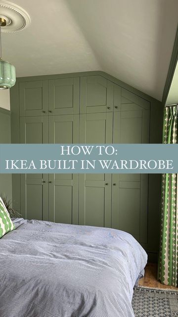 Ikea Built In Wardrobe, Ikea Hacks Bedroom Storage, Ikea Built In Wardrobes, Diy Built In Wardrobes, Built In Bedroom Cabinets, Wisteria Cottage, Ikea Wardrobe Hack, Ikea Closet Hack, Ikea Bedroom Storage