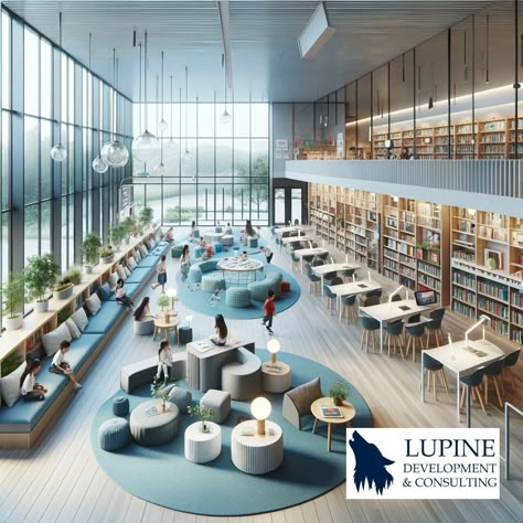 Library Landscape Design, Cafe Library Design, Library Exterior Architecture, Library Design Exterior, Library Concept Architecture, Library Plan Architecture, Secondary School Design, Public Library Interior, Modern Library Design