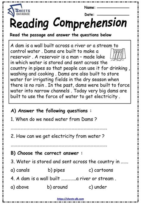 Free pdf English Passages For Class 3, Comprehension Passages For 3rd Grade, Passage Reading For Grade 2, Cloze Passages For 2nd Grade, Third Grade Comprehension Passages Free, Level G Reading Passages Free, 3rd Grade Reading Comprehension Worksheets, Passage Comprehension, Reading Comprehension For Kids