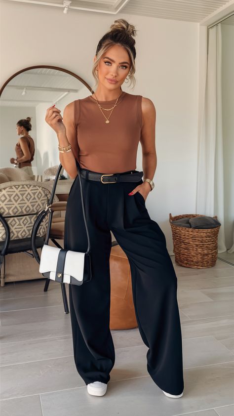 Hot Spring Outfits Casual, Chic Casual Mom Outfits, 35+ Fashion For Women, Contemporary Casual Outfits, Business Casual 2025 Women, Feb Outfit Ideas, Millenials Outfits, Spring Work Outfits 2025, Mid 30s Outfits Women