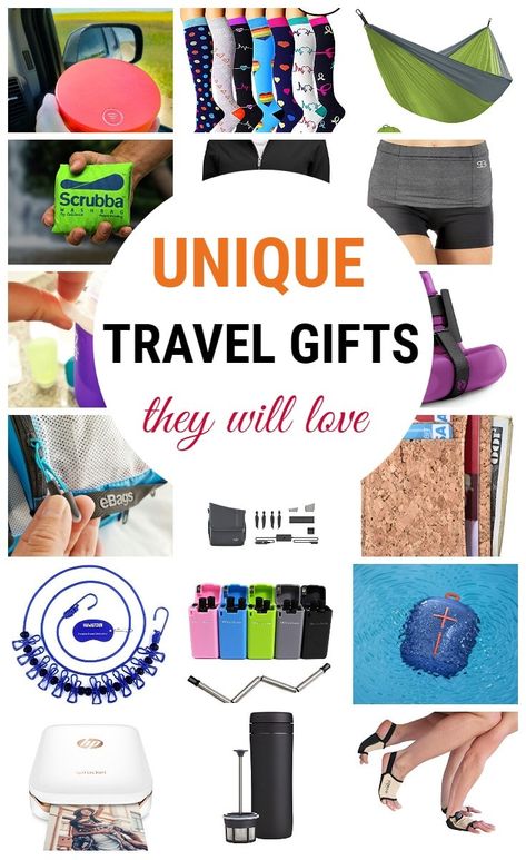 Gift Ideas For Travelers, Unique Travel Gifts, Best Travel Gifts, Travel Gift Ideas, Gifts For Travelers, Travel Gadgets, Unique Travel, Travel Products, Camping Essentials