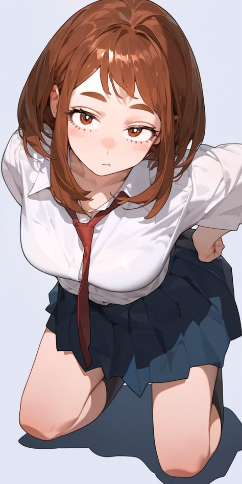 Ochako Uraraka, 캐릭터 드로잉, Anime Girlxgirl, Anime Character Drawing, 영감을 주는 캐릭터, Anime Poses Reference, Anime Sketch, Cute Anime Pics, Anime Poses