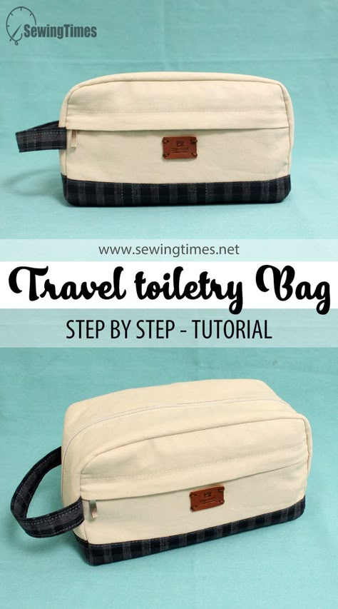 Travel Case Toiletry Diy, Box Toiletry Bag Pattern, Diy Toiletry Bag Pattern Free Sewing, Leather Toiletry Bag Pattern, Mens Toiletry Bag Pattern Free, Travel Toiletry Bag Diy Sewing Patterns, Hanging Toiletry Bag Pattern Free, Diy Travel Bags, Hanging Toiletry Bag Pattern