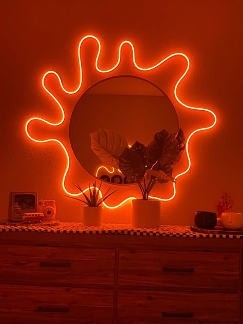 Neon Lights Bedroom, Led Lighting Bedroom, Future Apartment Decor, Room Deco, Cute Bedroom Decor, Cozy Room Decor, Apartment Decor Inspiration, Room Makeover Bedroom, Room Makeover Inspiration