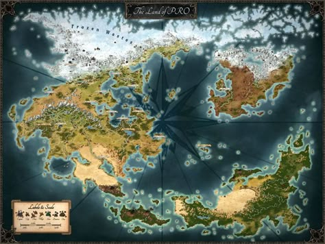 Maps Of Fantasy Worlds, Dnd Fantasy World Map, Fantasy Map Concept Art, World Map Fantasy Art, Fictional World Map, Maps Fantasy World, D&d World Map, Dnd World Maps, Fantasy World Map Design