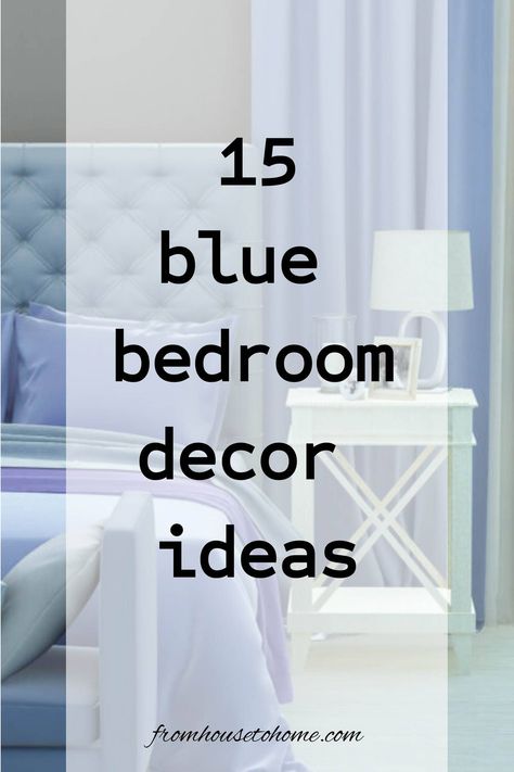 15 blue bedroom decor ideas Teal Bedrooms, Blue Bedroom Ideas For Couples, Blue Bedroom Decor Ideas, Bedrooms Ideas For Couples, Black Walls Bedroom, Relaxing Room, White Bedrooms, Blue Bedroom Walls, Blue Painted Walls