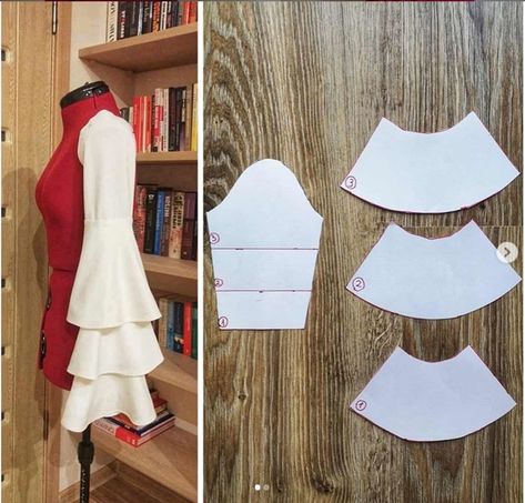 Learn to make a statement sleeve sewing pattern! Bell Sleeve Pattern, Projek Menjahit, Sewing Sleeves, Costura Diy, Sleeves Designs For Dresses, Blouse Pattern Sewing, Sewing Design, Pattern Tutorial, Diy Sewing Clothes