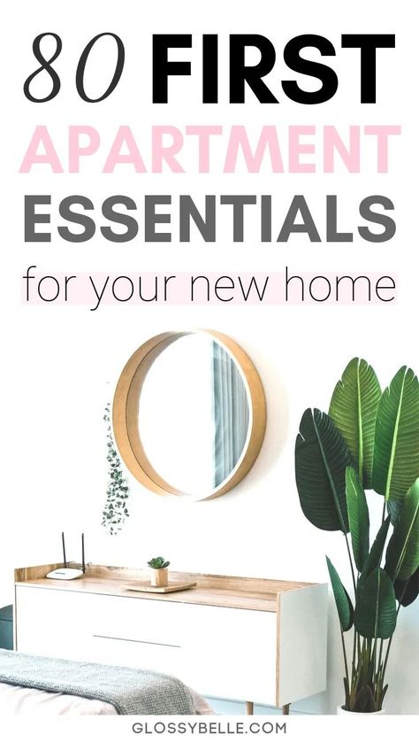 Apartment Essentials List, First Time Moving Out, Tips For Moving Out, Diy Small Apartment, Apartment Necessities, First Apartment Tips, College Bedroom Apartment, First Apartment Essentials, Cleaning Essentials