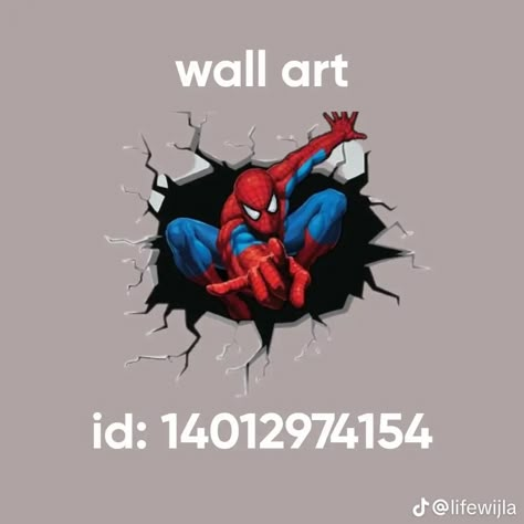 Bloxburg Picture Codes Spiderman, Spiderman Codes Bloxburg, Spider Man Bloxburg Codes, Bloxburg Wall Art Decal Codes, Bloxburg Boys Room Decals, Spider Man Decals Bloxburg, Spiderman Bloxburg Decals, Bloxburg Spiderman Decal Codes, Spider Man Decal Codes Bloxburg