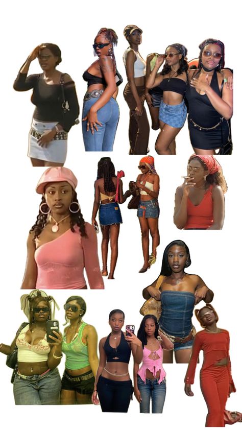 Y2k Nollywood, Nollywood Y2k, 2000s Looks, 2000 Vibes, Black 90s Fashion, Ideal Self, Y2k Fits, Fashion Gal, Black 90s