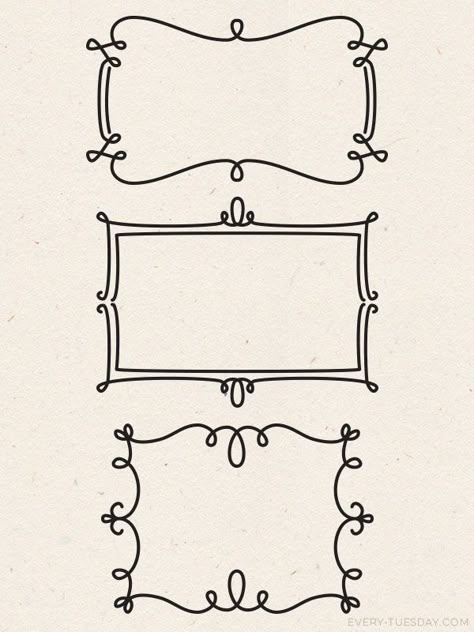 Hand Drawn Frames, Drawn Frames, Doodle Borders, Doodle Frame, Doodle Frames, Borders And Frames, Bullet Journal Doodles, Journal Doodles, Free Style