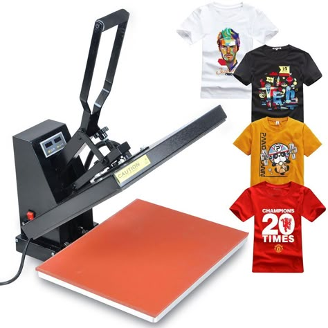 MegaBrand 16x20 T-Shirt Digital Heat Press Transfer Printer Machine: Amazon.ca: Sports & Outdoors Best Heat Press Machine, Picture Printer, Shirt Printer, Sublimacion Ideas, Wall Screen, 3d Sublimation, T Shirt Printer, Latest African Men Fashion, Heat Press Transfers