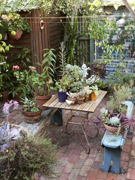 Small Cottage Garden Ideas, Small Courtyard, Abandoned Vehicles, Courtyard Gardens, Derelict Buildings, Pinterest Garden, Small Courtyard Gardens, Courtyard Gardens Design, Bohemian Garden