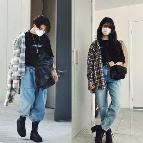 Outfit Bts, Look 80s, Bts Clothing, Korean Outfit Street Styles, Bts Outfits, Casual College Outfits, Bts Inspired Outfits, Korean Casual Outfits, Tomboy Outfits