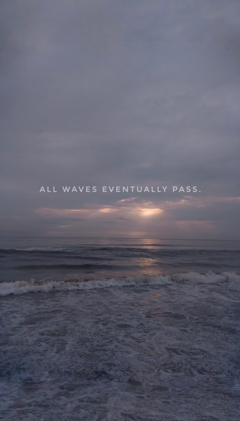 #beach #beachlover #seastheday All Waves Eventually Pass Quote, Beach Status For Instagram, Beach Story Captions, Quotes On Waves, Sea Quotes Lyrics, Night Beach Quotes, Beach Wallpaper Quotes, Beach Story Ideas Instagram, Sea Quotes Instagram Caption