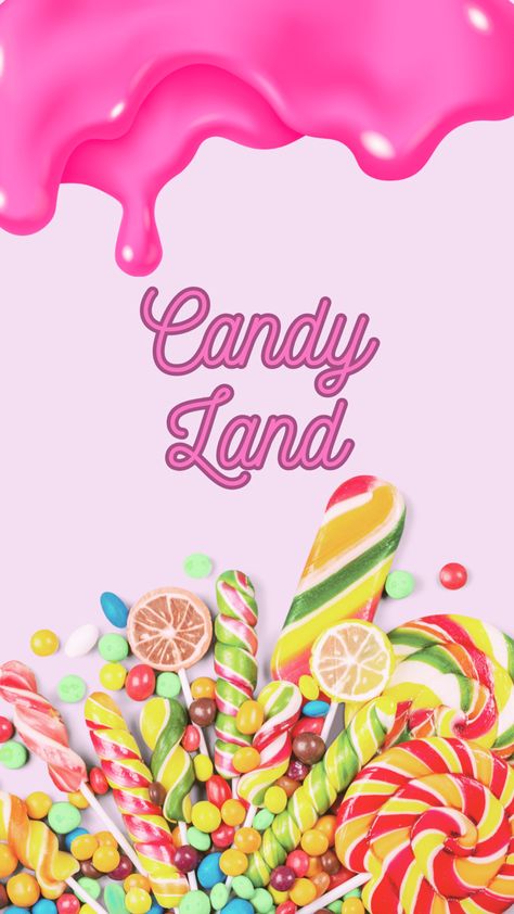 #candyland #aesthetictumblr #aestheticwallpaper #design Candy Iphone Wallpaper, Candy Background Wallpapers, Candyland Wallpaper, Cher Wallpapers, Candy Background, Funky Wallpaper, Fun Wallpaper, Yummy Yummy, Candy Land