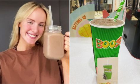 How to make the Boost Juice King William drink at home Boost Juice, Drink At Home, King William, Juicing Recipes, Daily Mail, Glass Of Milk, Juice, At Home, Social Media