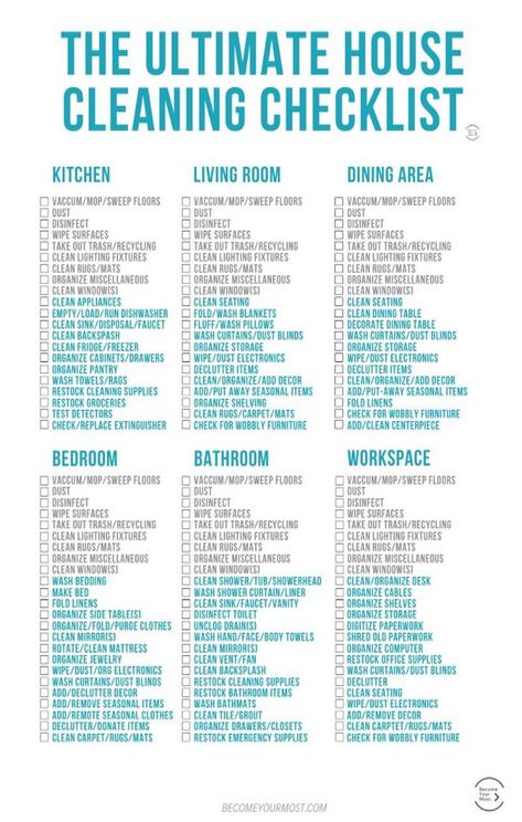 This is the ultimate house cleaning checklist. Whether you need a quick or deep cleaning you need this guide today! #Inspo #to #Creating #Guide #Ultimate #Cleaning #Home #CreativeIdeas #Ideas #for #The #Tidy #Motivation #HomeTrends #a #a #Schedule Ultimate House Cleaning Checklist, First Home Cleaning Checklist, Organize And Clean House, Ultimate Cleaning List, Full House Deep Cleaning Checklist, New Home Cleaning Checklist, Deep Cleaning New House, Deep House Cleaning Checklist, Whole House Deep Cleaning Checklist