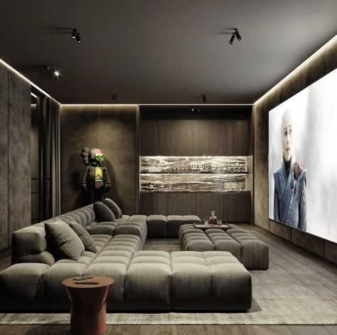 Sala Cinema, Home Theater Room Design, Light Furniture, Theater Room Design, Home Theater Room, Home Theater Decor, Ceiling Wallpaper, Luxury Bedroom Decor, Home Cinema Room