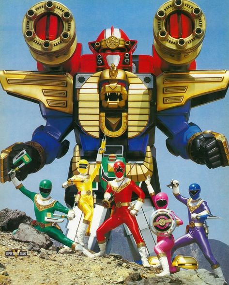 Power Rangers Zeo Power Rangers Cartoon, Zeo Rangers, Power Rangers Megazord, Power Rangers Zeo, Power Rangers Series, Power Rangers Costume, Kids Hero, Japanese Superheroes, Power Rangers Art