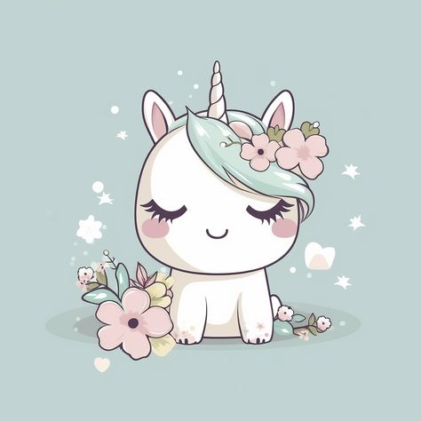 Cute unicorn pastel green background for kids. #unicorn#kids#cute Unicorn With Flowers, Pastel Green Background, Unicorn Wallpaper Cute, Unicorn Images, Unicorn Poster, Disney Character Art, Unicorn Drawing, Kawaii Unicorn, Horizontal Poster