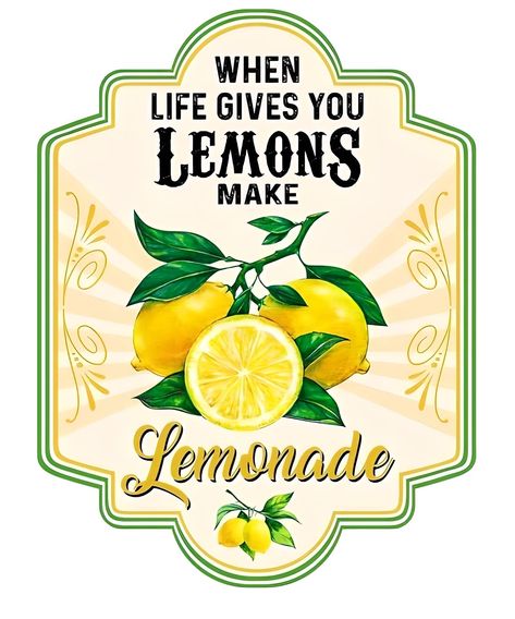 Lemonade Decor, Christmas Card Background, Lemon Kitchen, Lemonade Party, Make Lemonade, Lemon Patterns, Lemon Decor, Jar Labels, Lemon Recipes