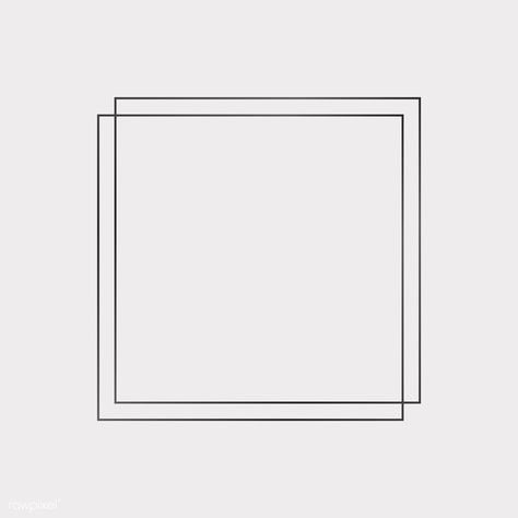 Square black frames on a blank background vector | free image by rawpixel.com / sasi Blank Background Image, Simple Frame Design, Square Aesthetic, Square Frame Design, Blank Image, Square Illustration, Minimal Frame, Square Background, Blank Background