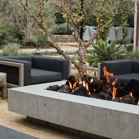 Concrete Wave Design (@concretewavedesign) posted on Instagram • Jan 8, 2021 at 9:22pm UTC Large Fire Pit, Gas Fire Table, Backyard Water Feature, Concrete Fire Pits, Fire Pit Cover, Gas Fire Pit Table, Monterey California, Patio Fire Pit, Wood Burning Fires