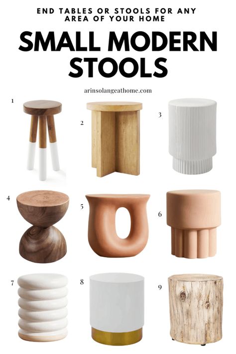 Diy Stools, Stone Spray Paint, Unfinished Wood Furniture, Best Spray Paint, Fur Stool, Blogger Ideas, Diy Stool, Shop Stool, Diy Boho Decor