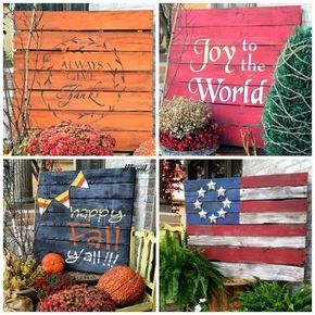 37 Whole Pallet Projects, AKA Things You Can Build Without Taking a Pallet Apart Painted Pallets, Wood Pallets Projects, Pallet Diy Projects, Pallet Wood Ideas, Fall Pallets, Pallet Tables, Pallets Projects, Wood Pallet Ideas, Pallet Projects Easy