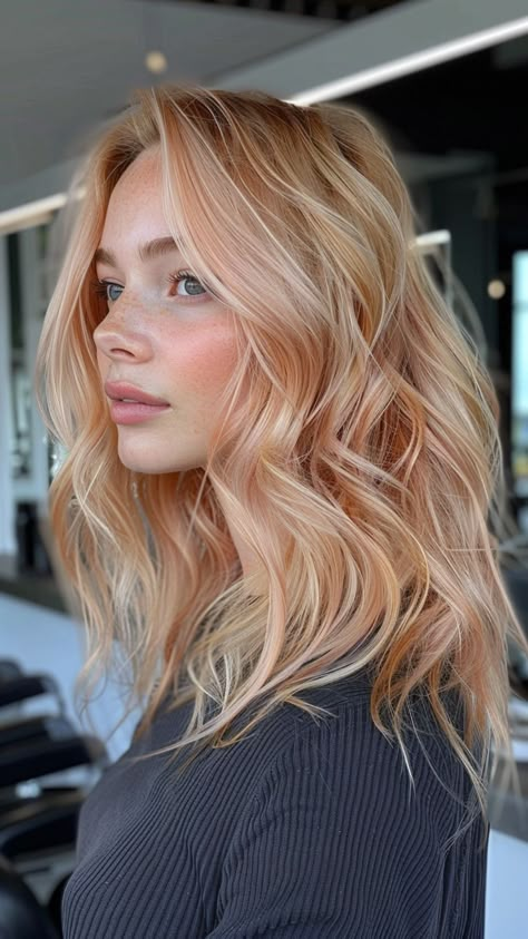 🌟 Transform Your Look with Beautiful Highlights! 🌟 Discover 32 gorgeous blonde and caramel highlight ideas that will elevate your hairstyle. From subtle sun-kissed effects to striking, high-contrast combinations, these highlights add depth and dimension to your hair. Perfect for any occasion, these styles will make you feel confident and chic. Save this pin for your next salon visit and get ready to dazzle with a fresh, fabulous look! 💇‍♀️✨ #HairInspo #BlondeHighlights #CaramelHighlights #HairGoals #BeautyTrends Blonde Caramel Highlights, Light Strawberry Blonde, Two Toned Hair, Strawberry Blonde Highlights, Fall Blonde Hair, Blonde Hair Transformations, Strawberry Blonde Hair, Blonde Hair Inspiration, Trendy Hair Color