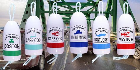 Buoy Decor Ideas, Buoys Art, Buoy Decor, Lobster Buoys, Ogunquit Maine, Maine Gifts, Lobster Trap, Blessing Beads, Cool Signs