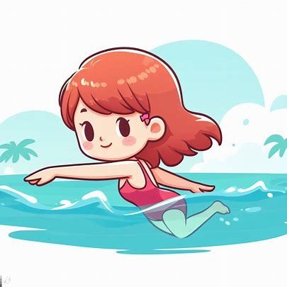 Draw Swimming, Someone Swimming Drawing, Cartoon Swimming, How To Draw Swimming, Swimming Clipart, Swim Drawing, Swimming Animation, Swimming Drawing, Swimming Cartoon