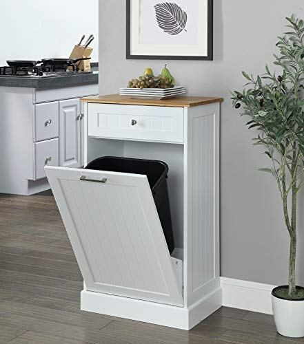 top 5 best tilt out trash bin storage cabinet kitchen garbage can furniture butcher block backsplash home depot retro metal cart