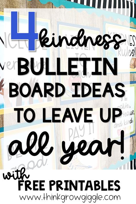 Need bulletin boards you can use all year long? These kindness bulletin board ideas are the perfect way to keep your classroom looking fresh and reminding students about the importance of kindness. Click the pin to check out these simple bulletin board ideas! Staff Bulletin Board Ideas Hallways, Social Committee Bulletin Board, Office Bulletin Boards Ideas, Bulletin Board Ideas For All Year Round, Be You Bulletin Board Ideas, Grow Kindness Bulletin Board, Be The Change Bulletin Board, Bulletin Board Ideas That Can Stay Up All Year, Bulletin Board Sayings Classroom Quotes